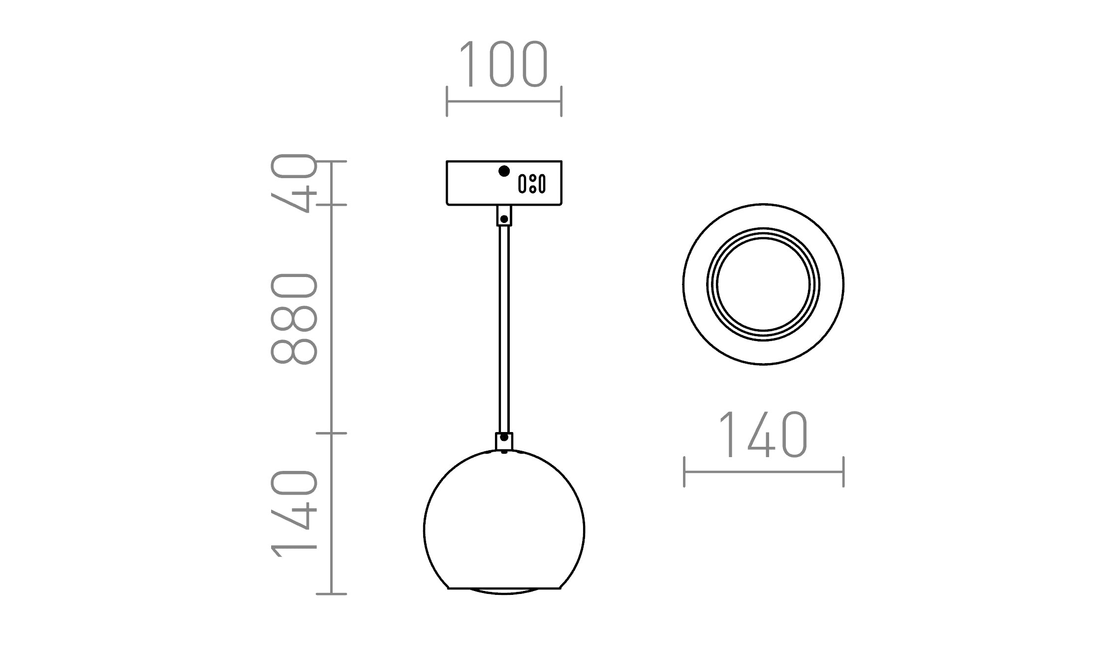 MARGO suspendat lampă - Product sketch