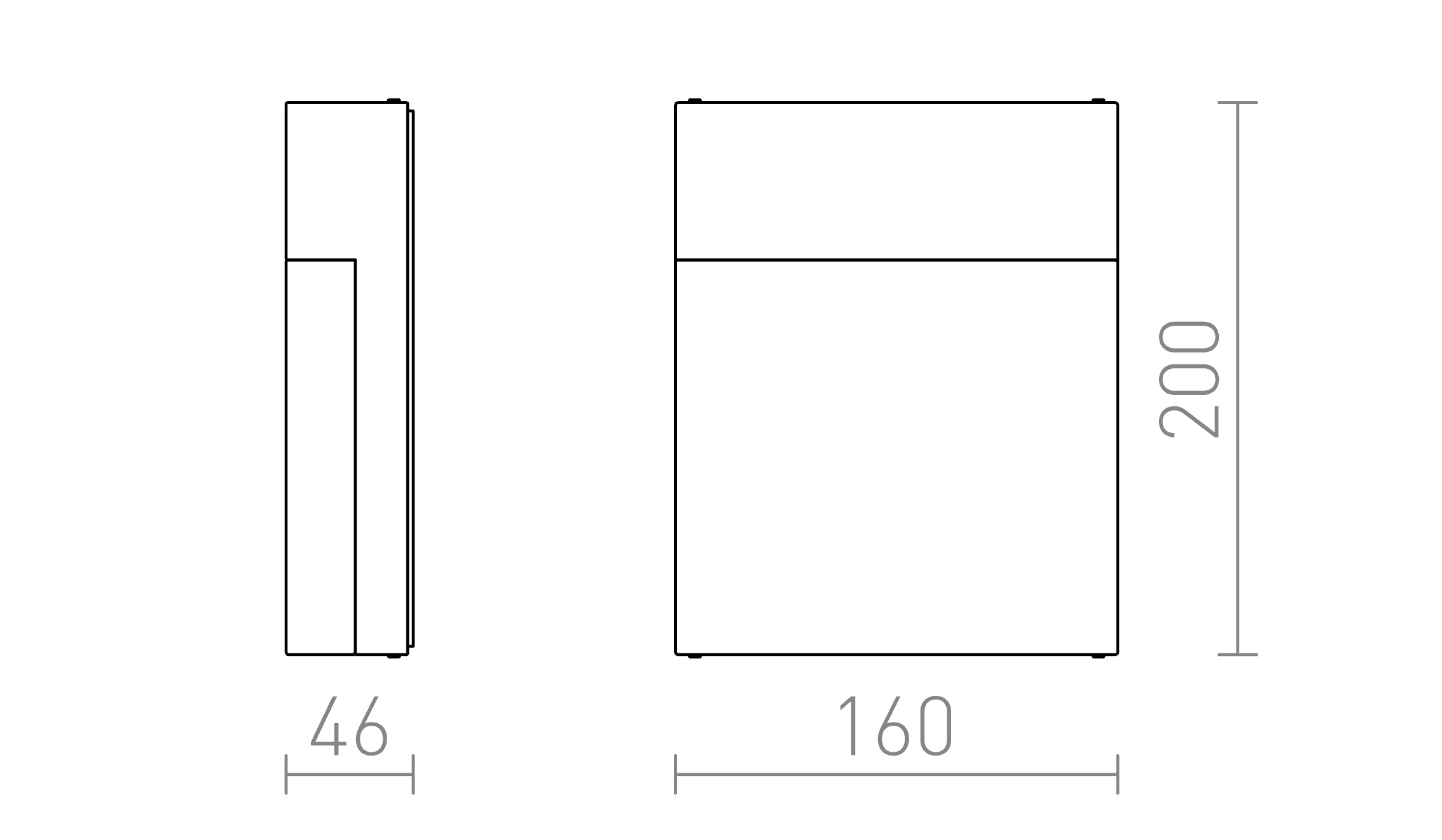 VERIA de pared lámpara - Product sketch