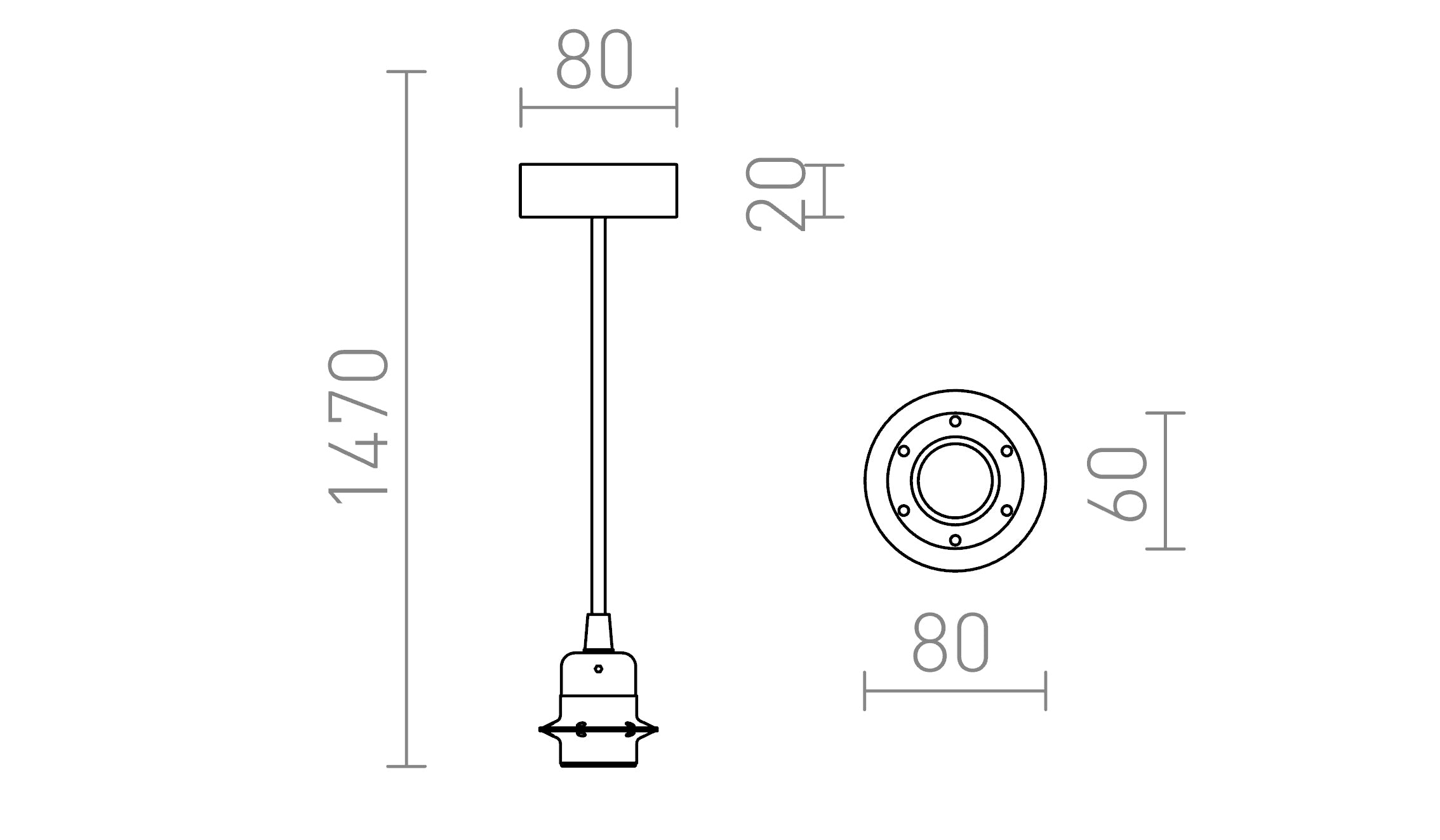 HEX ensemble de pendentifs NB+NC+CM+CC1 - Product sketch