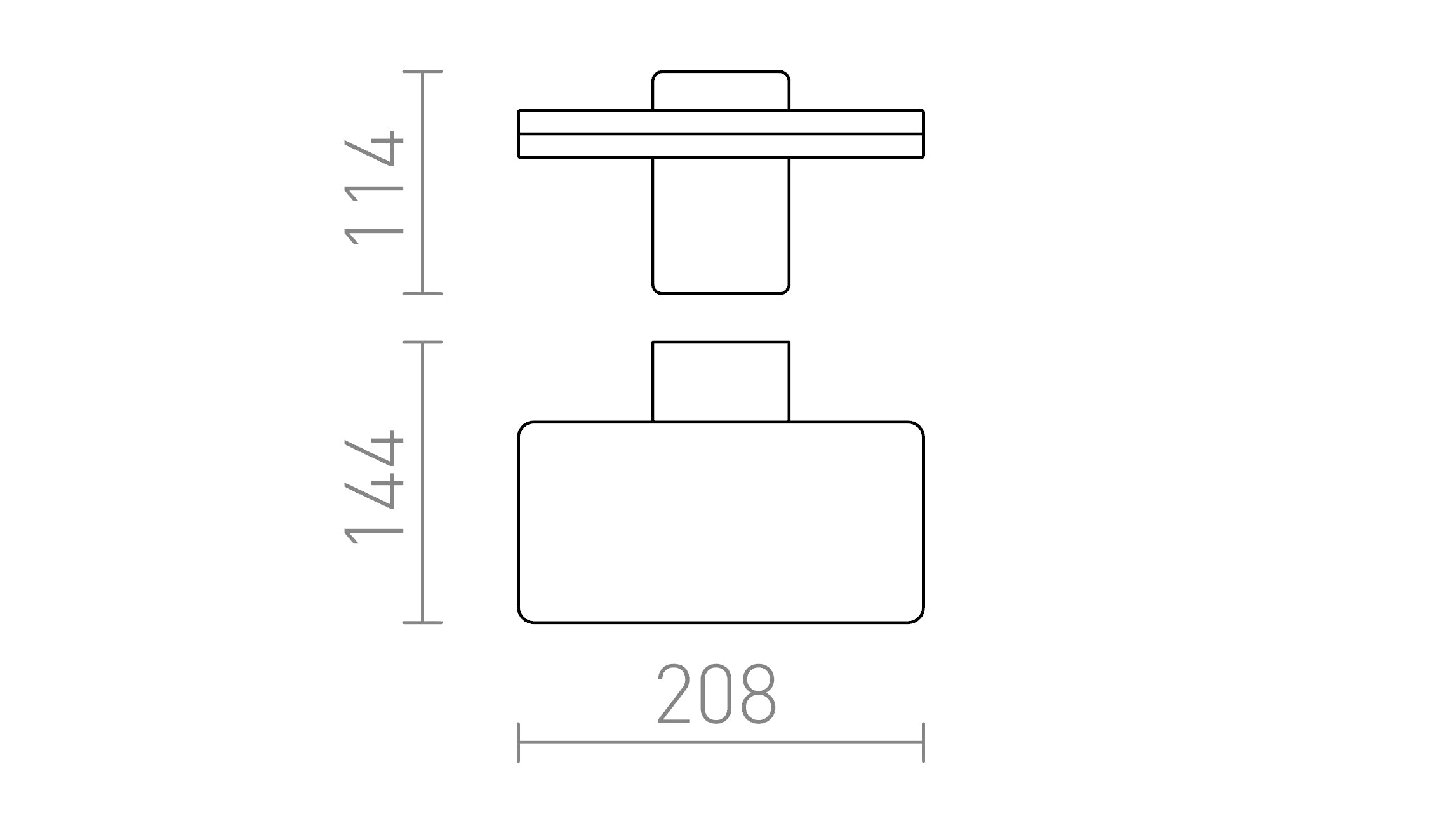 RINA wall lamp - Product sketch