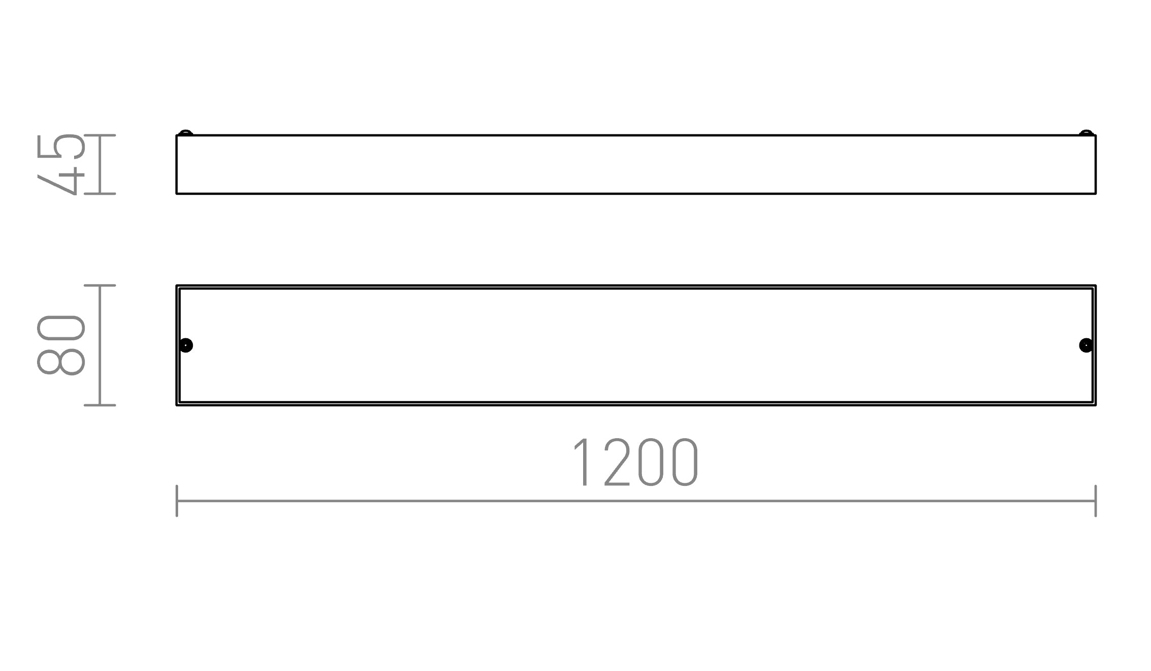 MARINA LED 120 Wandleuchte lampe - Product sketch