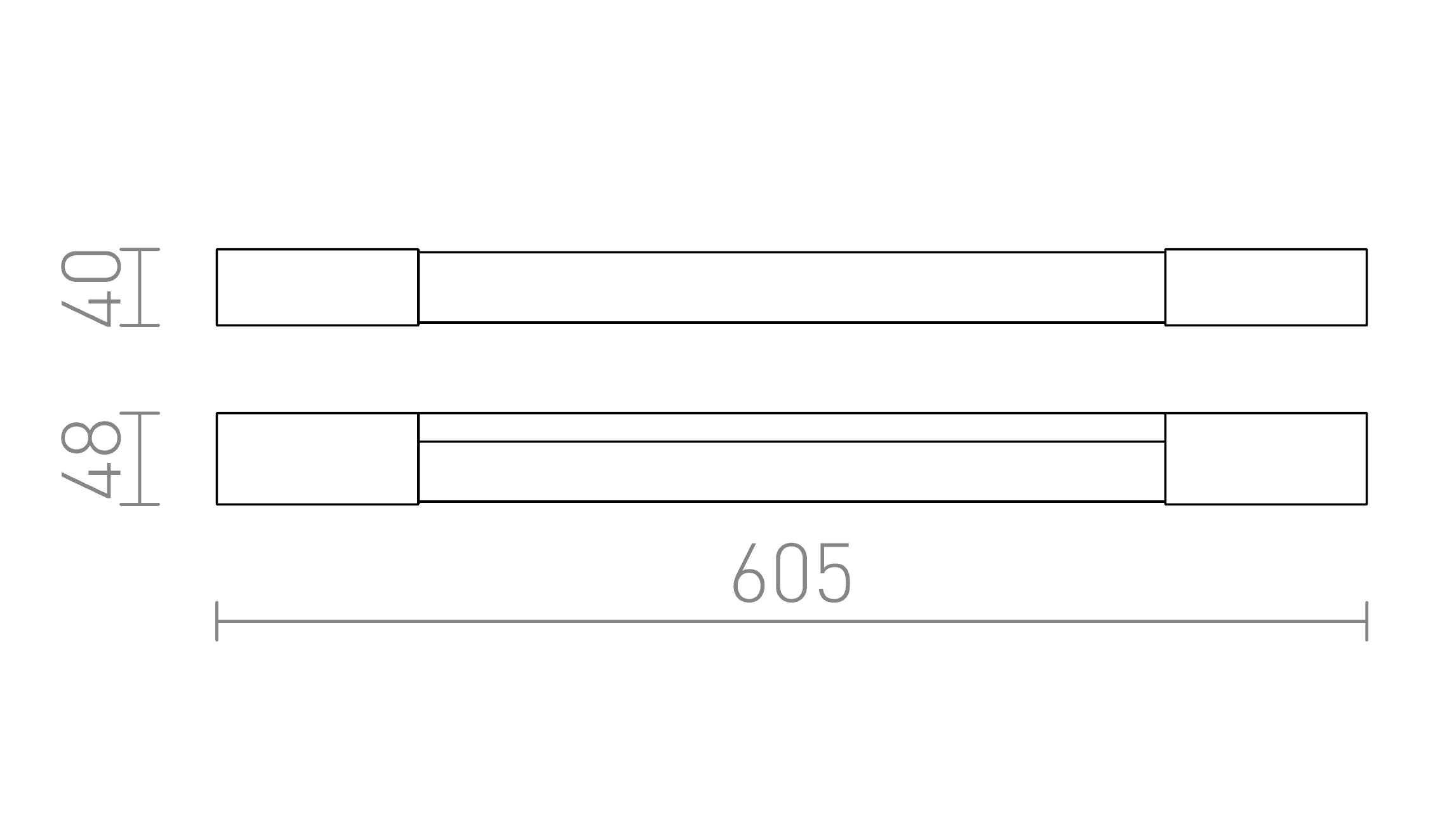 MIRANDA 60 seinä lamppu - Product sketch