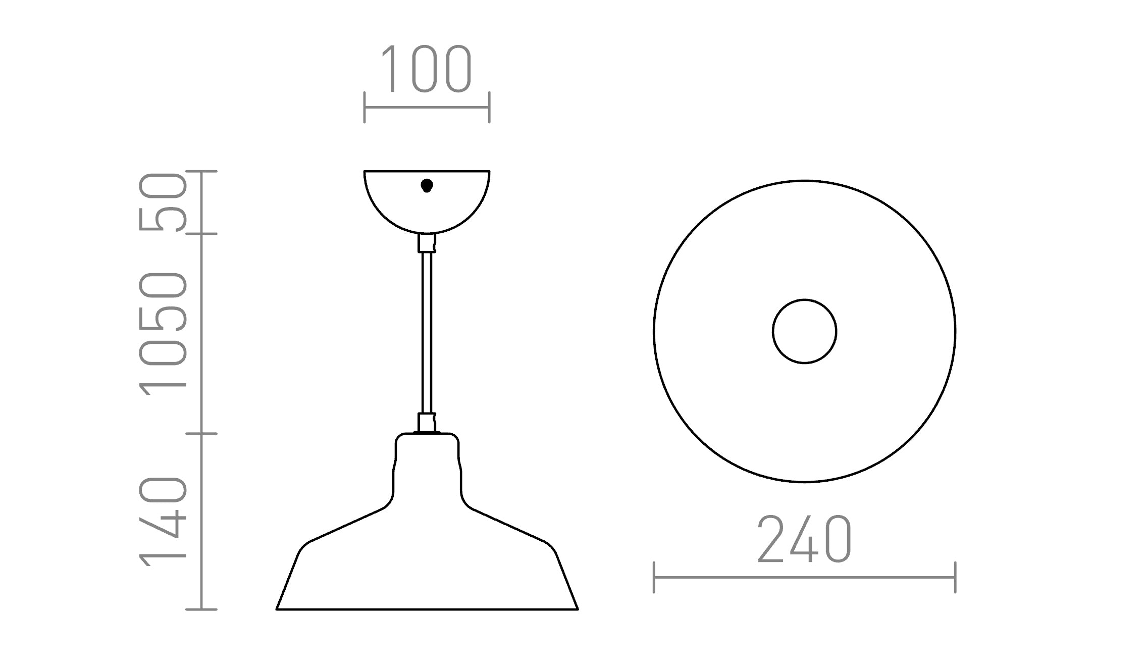 DORA suspendat lampă - Product sketch