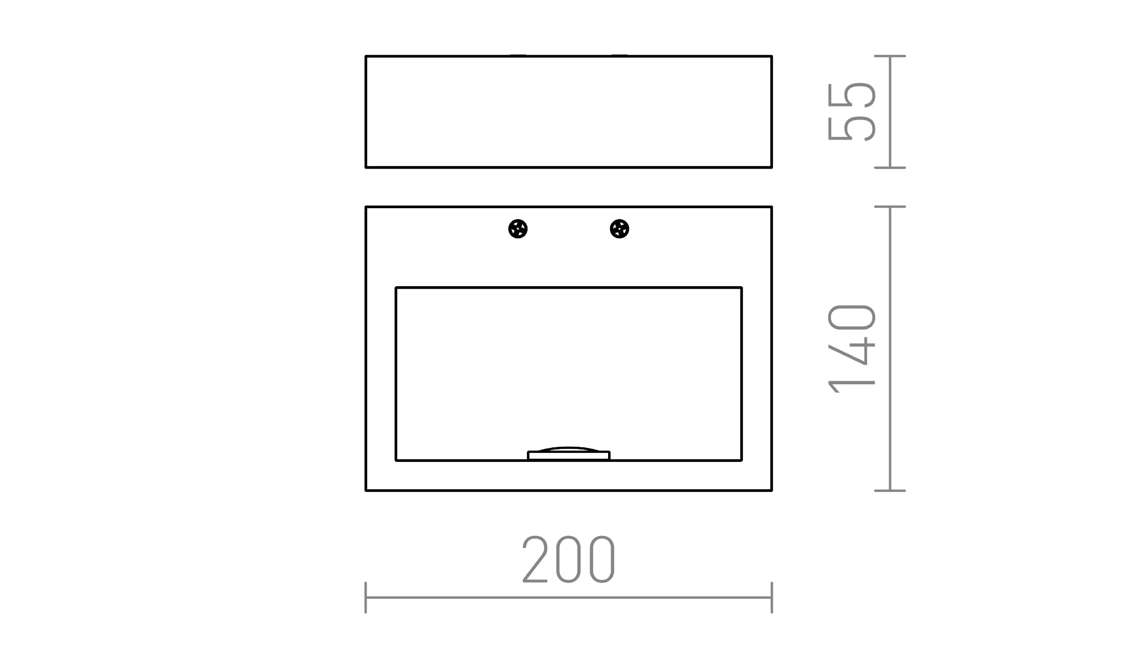 NEMAN vägg lampa - Product sketch