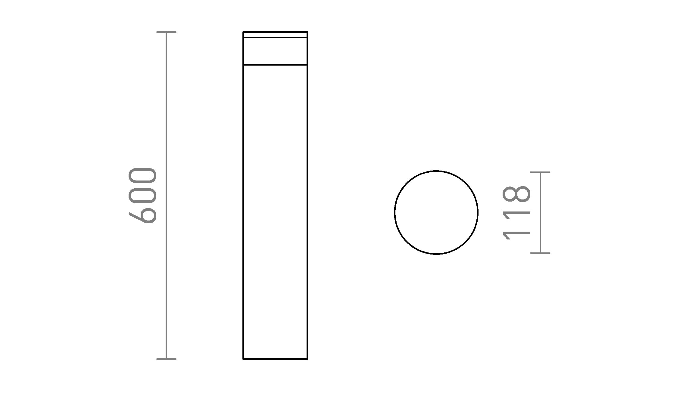 BRENDA 60 floor lamp - Product sketch