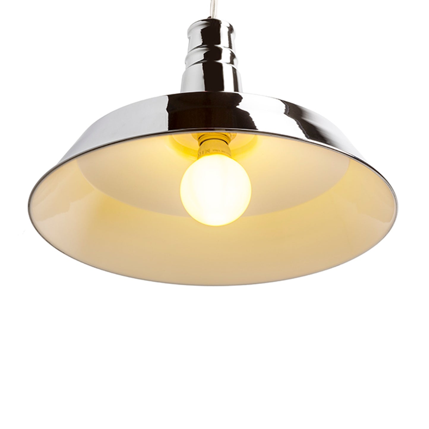 RENDL Outlet GOLDIE 46 pendant white inside chrome 230V LED E27 30W R11692 2