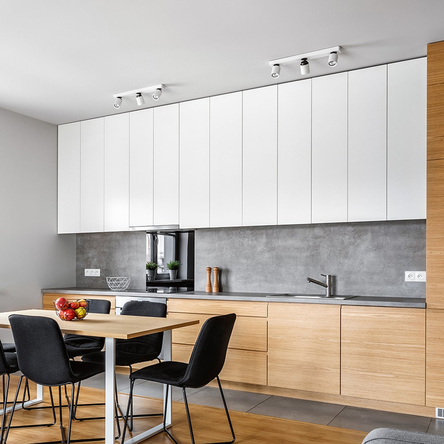 RENDL spotlight DUGME III white/anthracite grey 230V GU10 3x35W R12078 5