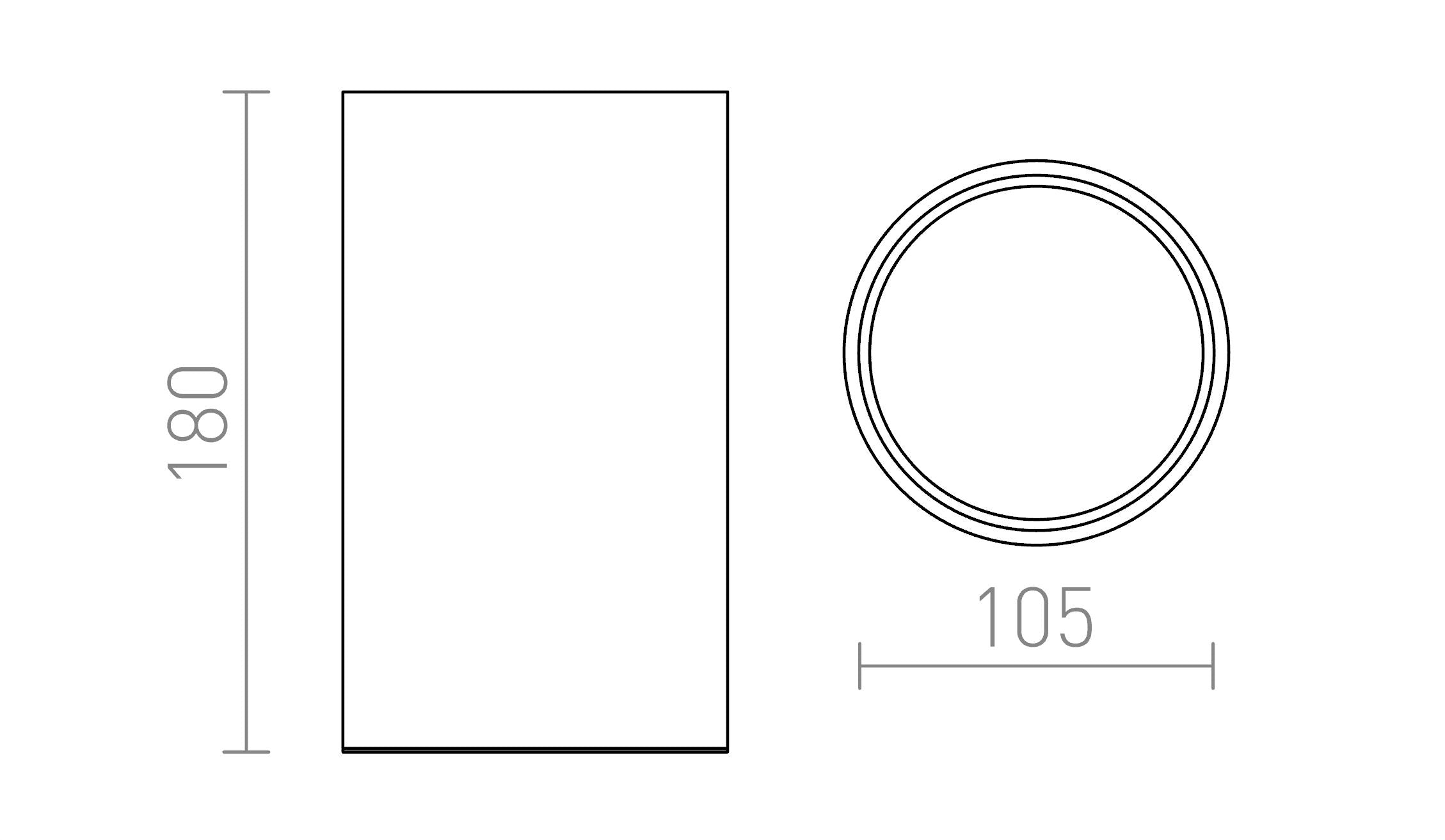 MEA CYLINDRICAL - Product sketch