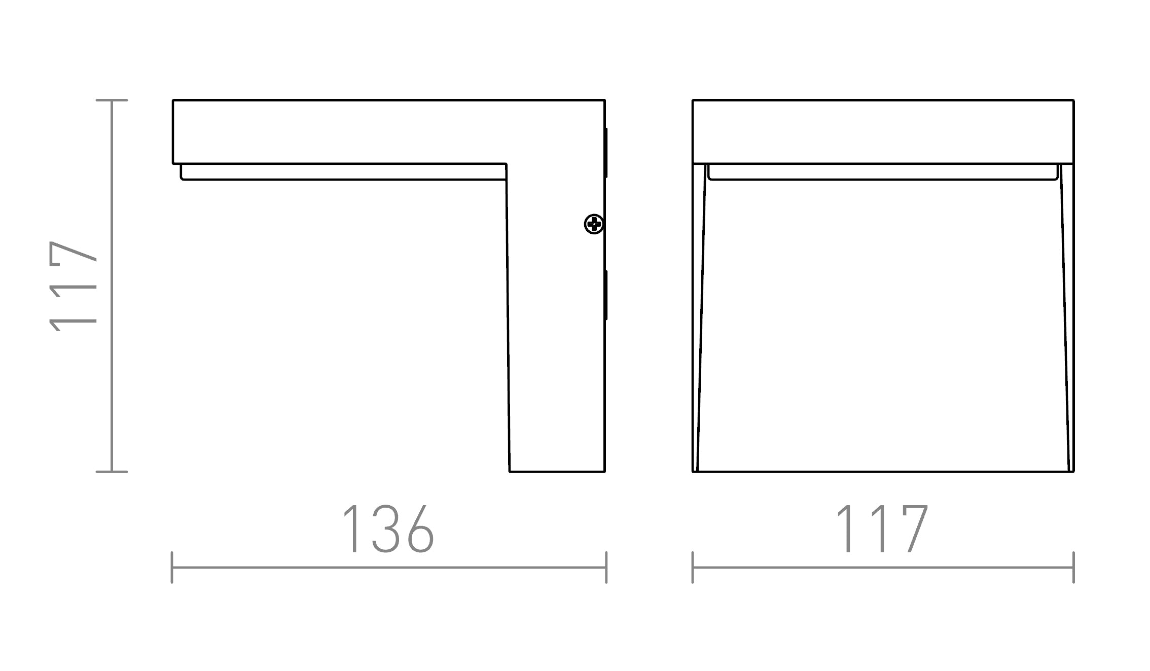 VECINO  wall lamp - Product sketch