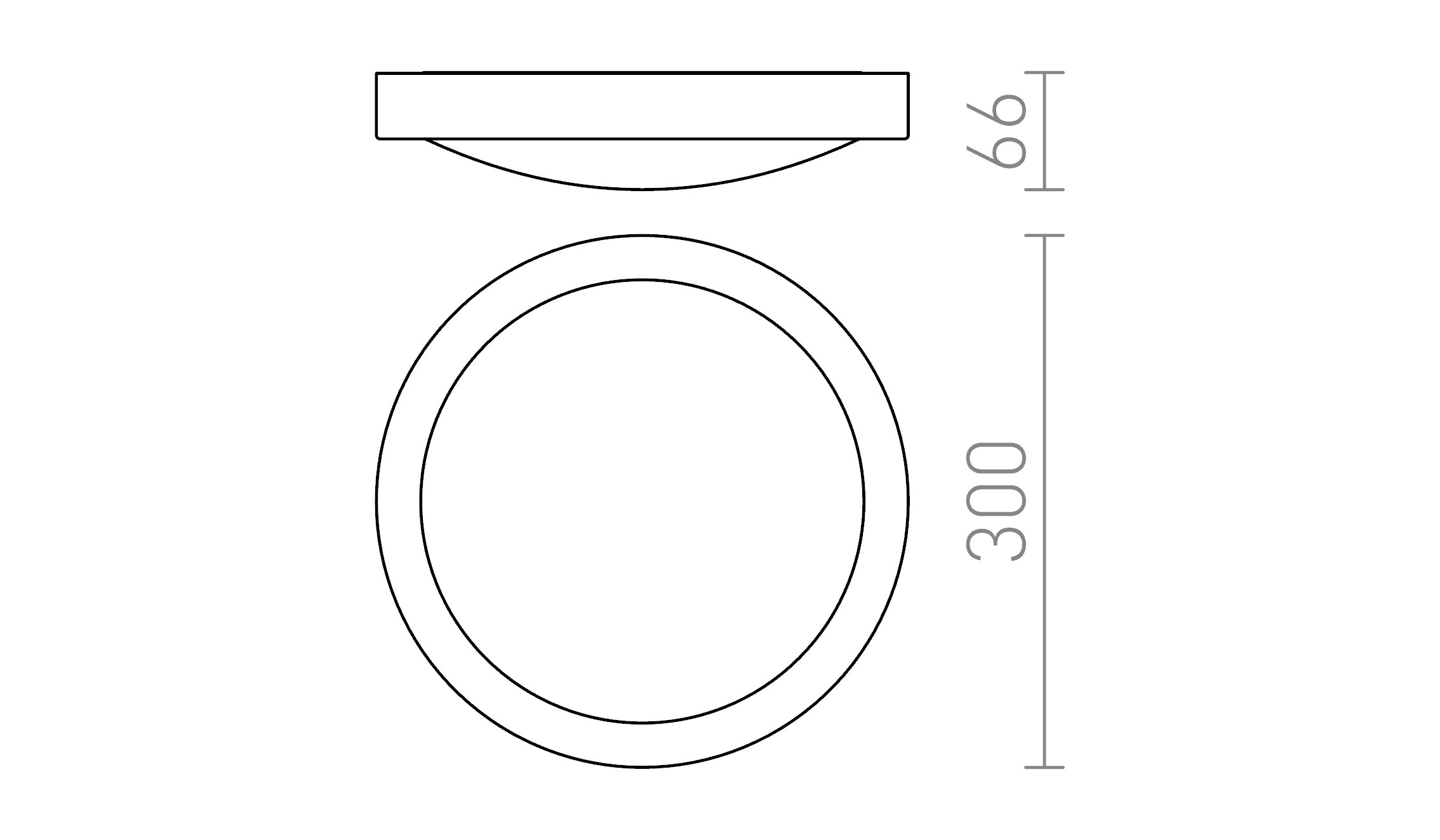 BARRY  ceiling lamp - Product sketch