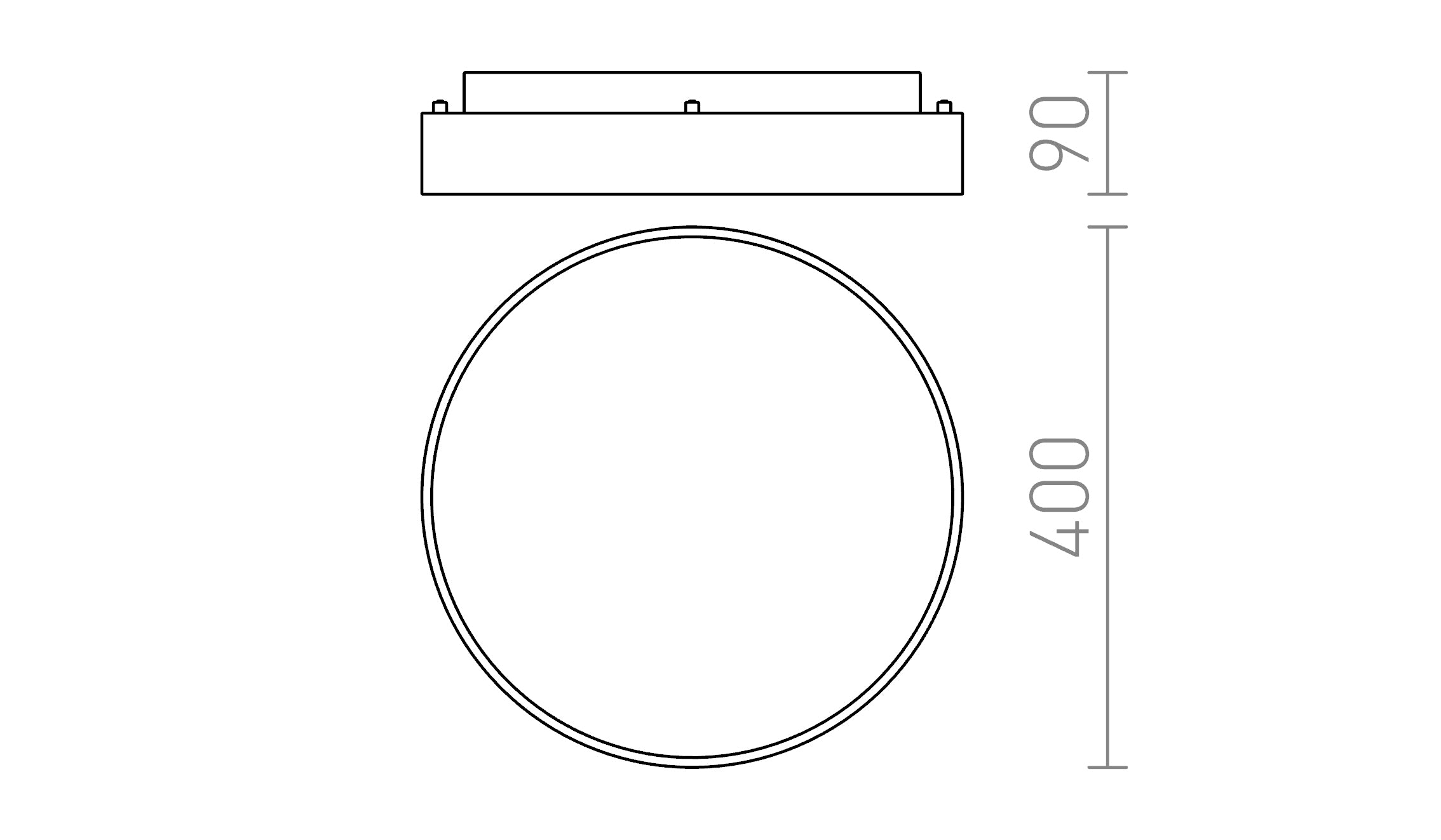 MENSA R 40 CEILING - Product sketch