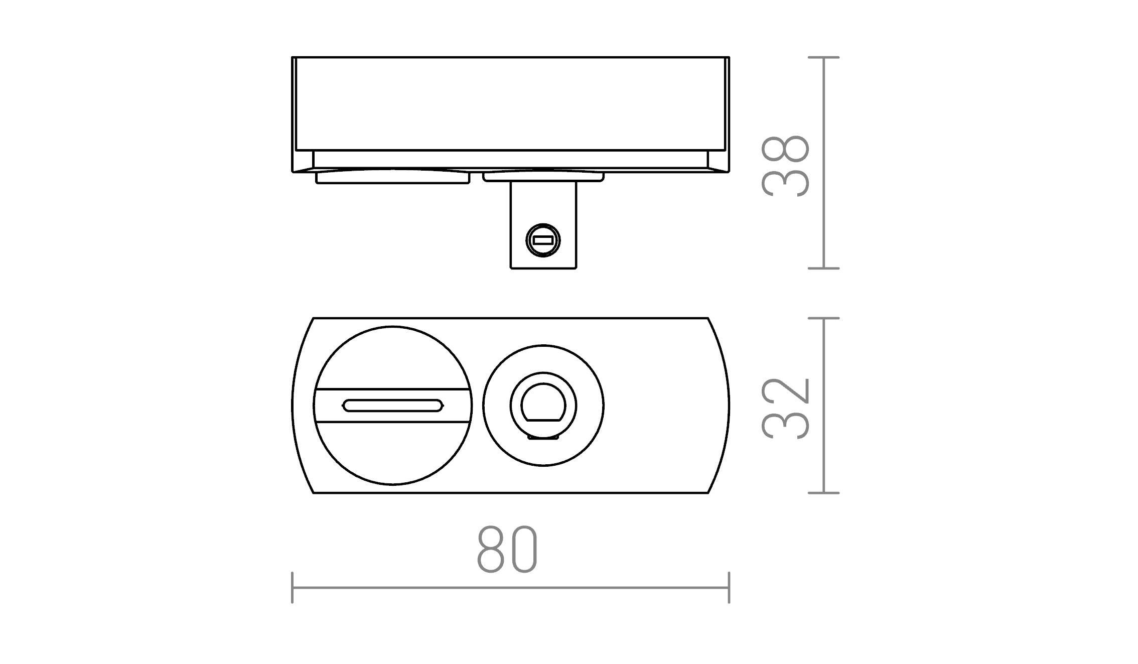 ADAPTER FOR 1-CIRCUIT TRACK - Product sketch