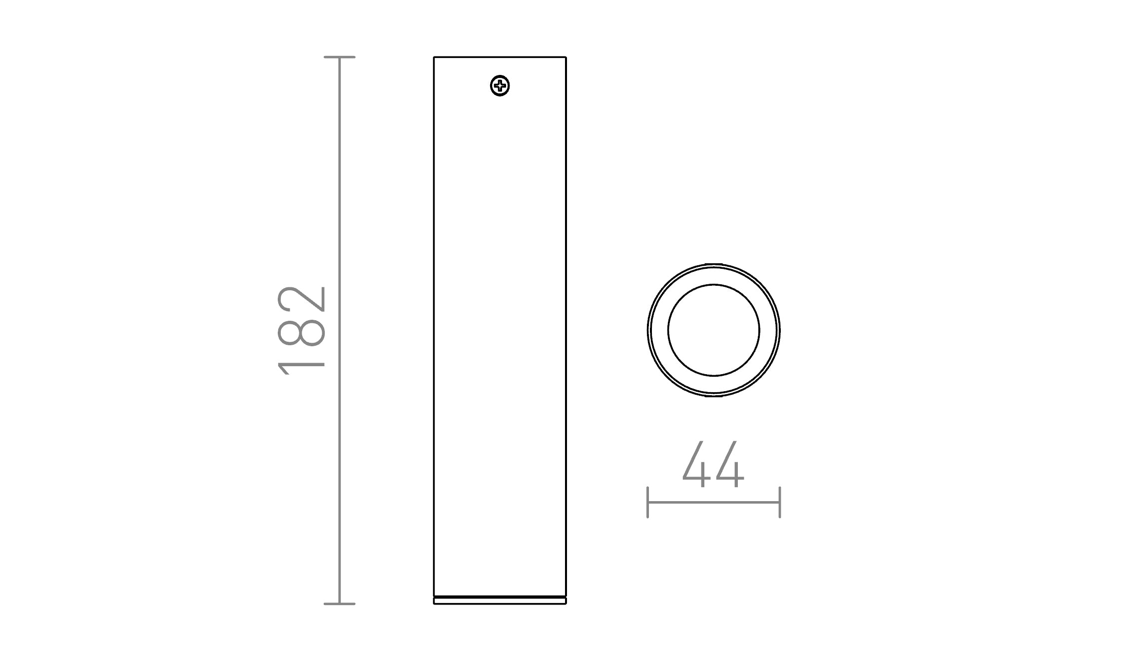 RIGA 18 ceiling lamp - Product sketch