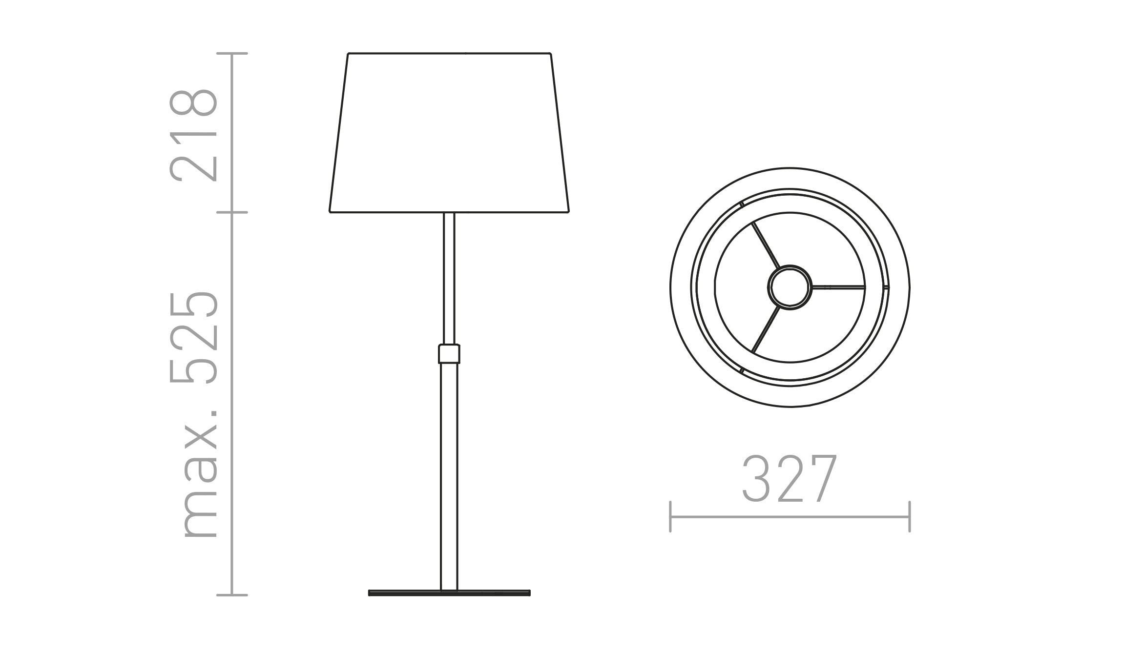 ESPLANADE TABLE - Product sketch