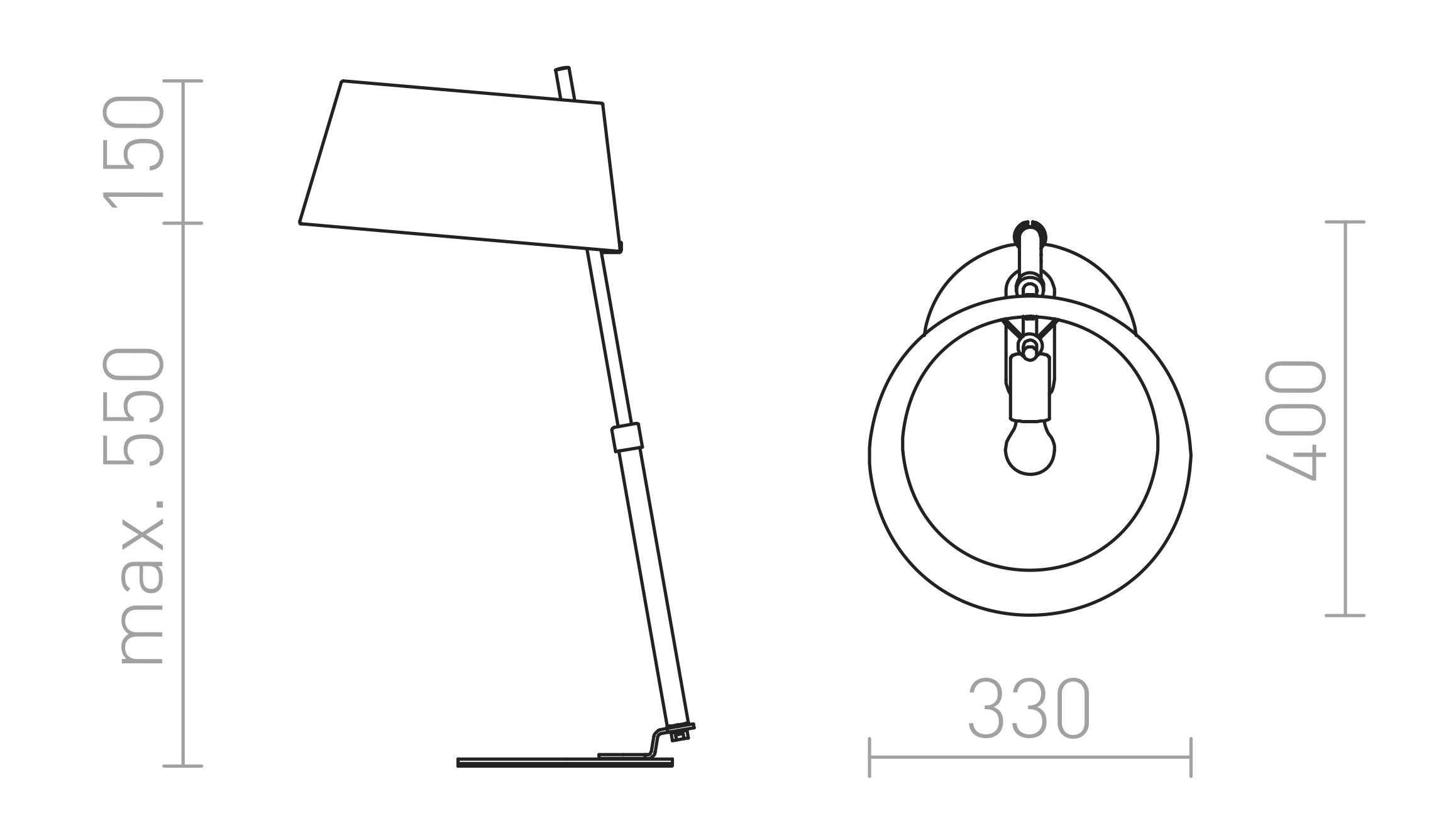 RITZY TABLE - Product sketch