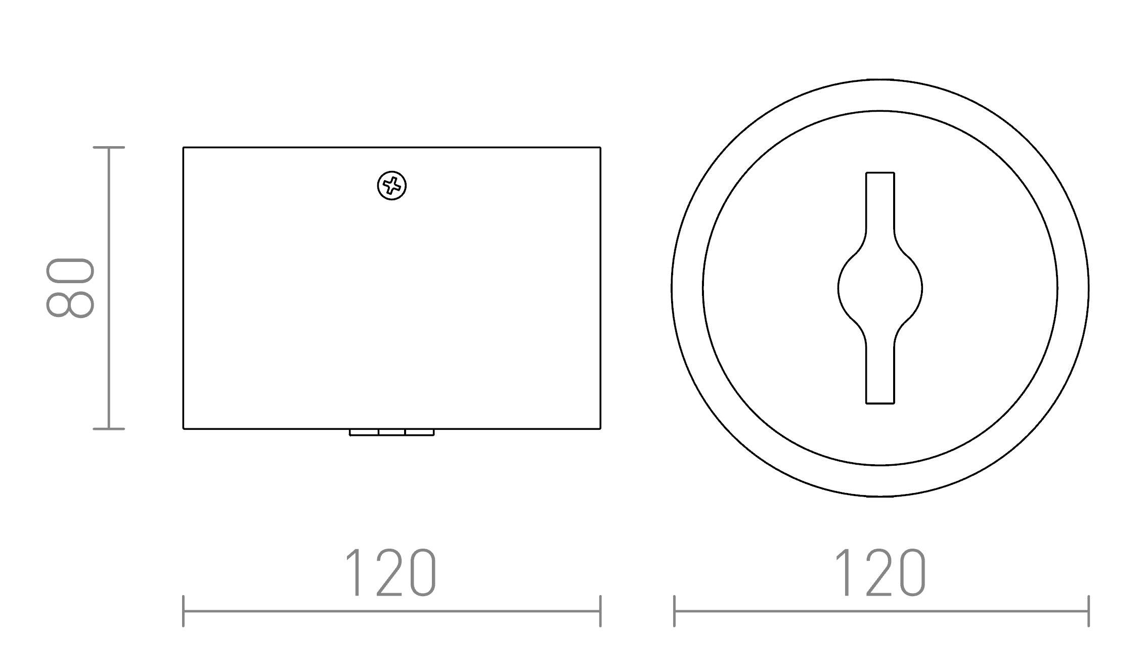 KELLY LED CEILING - Product sketch