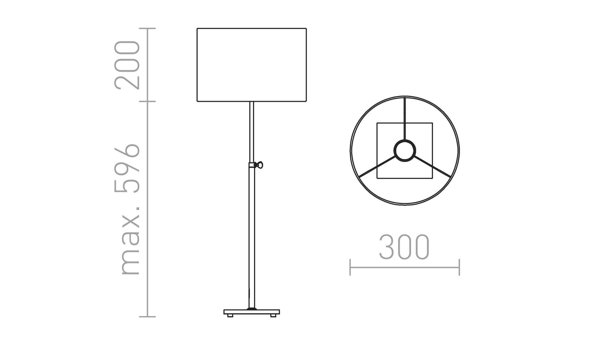 EDIKA TABLE - Product sketch