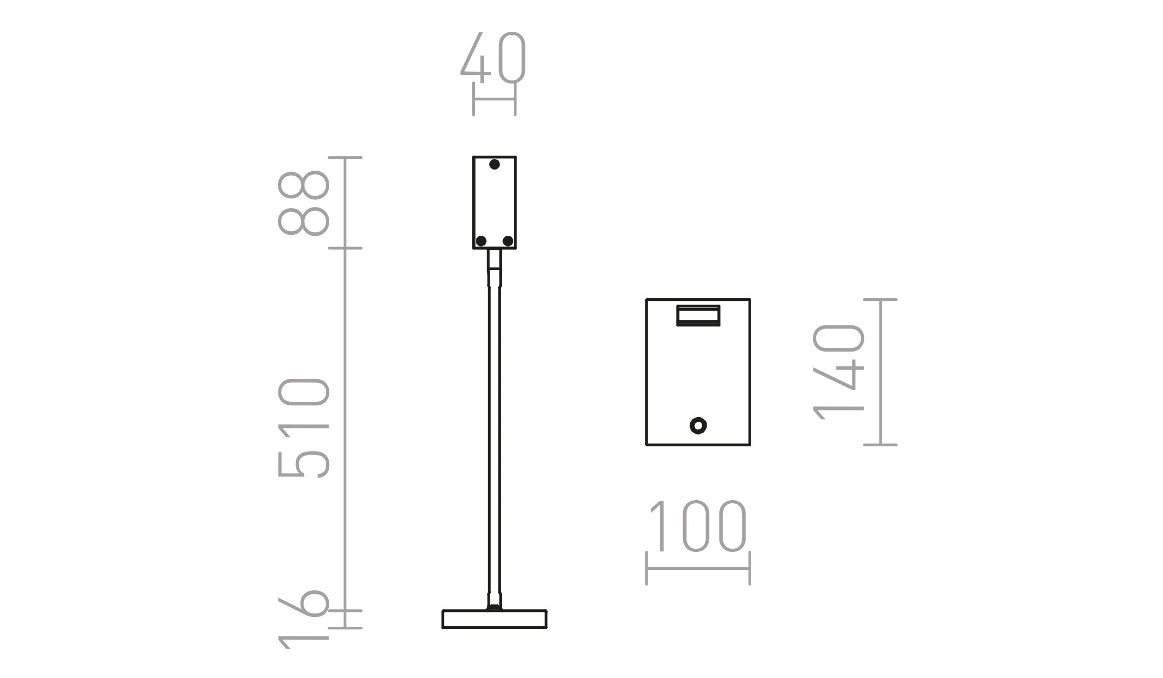 FRISCO TABLE - Product sketch