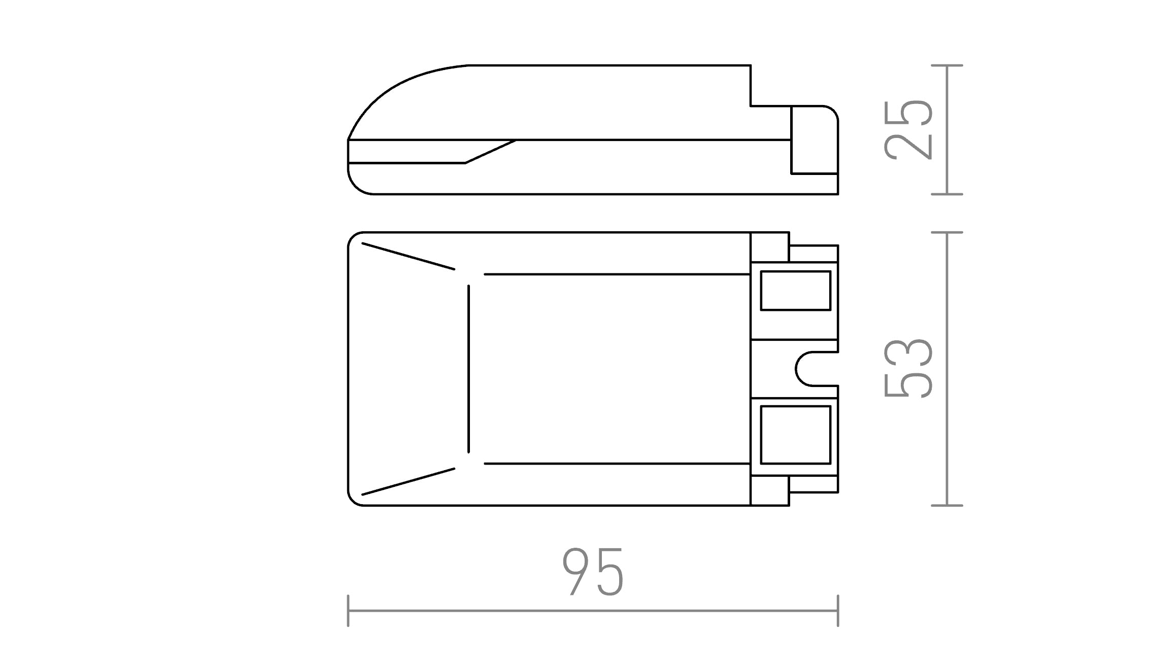 DRIVER 700mA DIMM - Product sketch