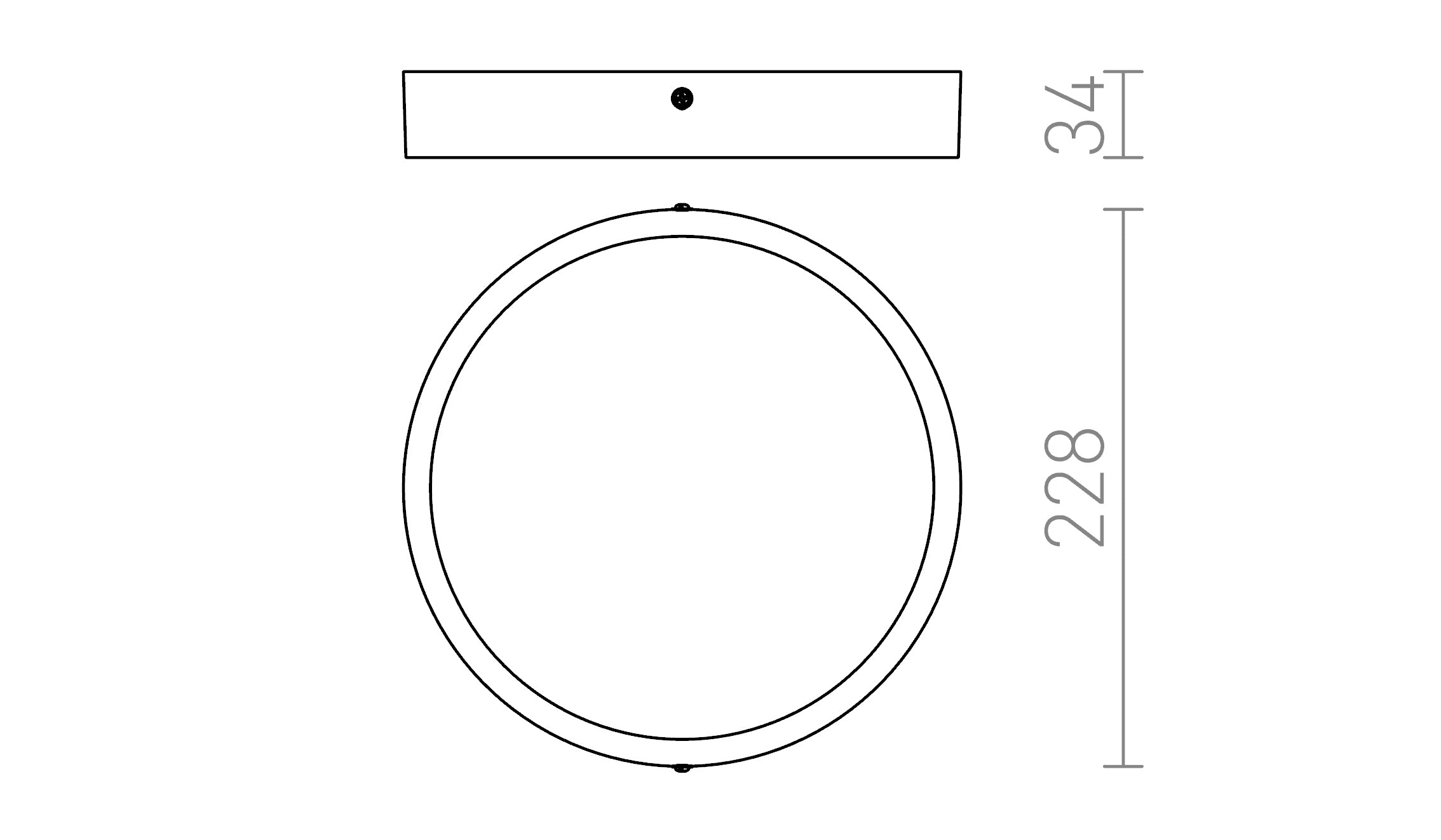 HUE R 22 DIMM CEILING - Product sketch