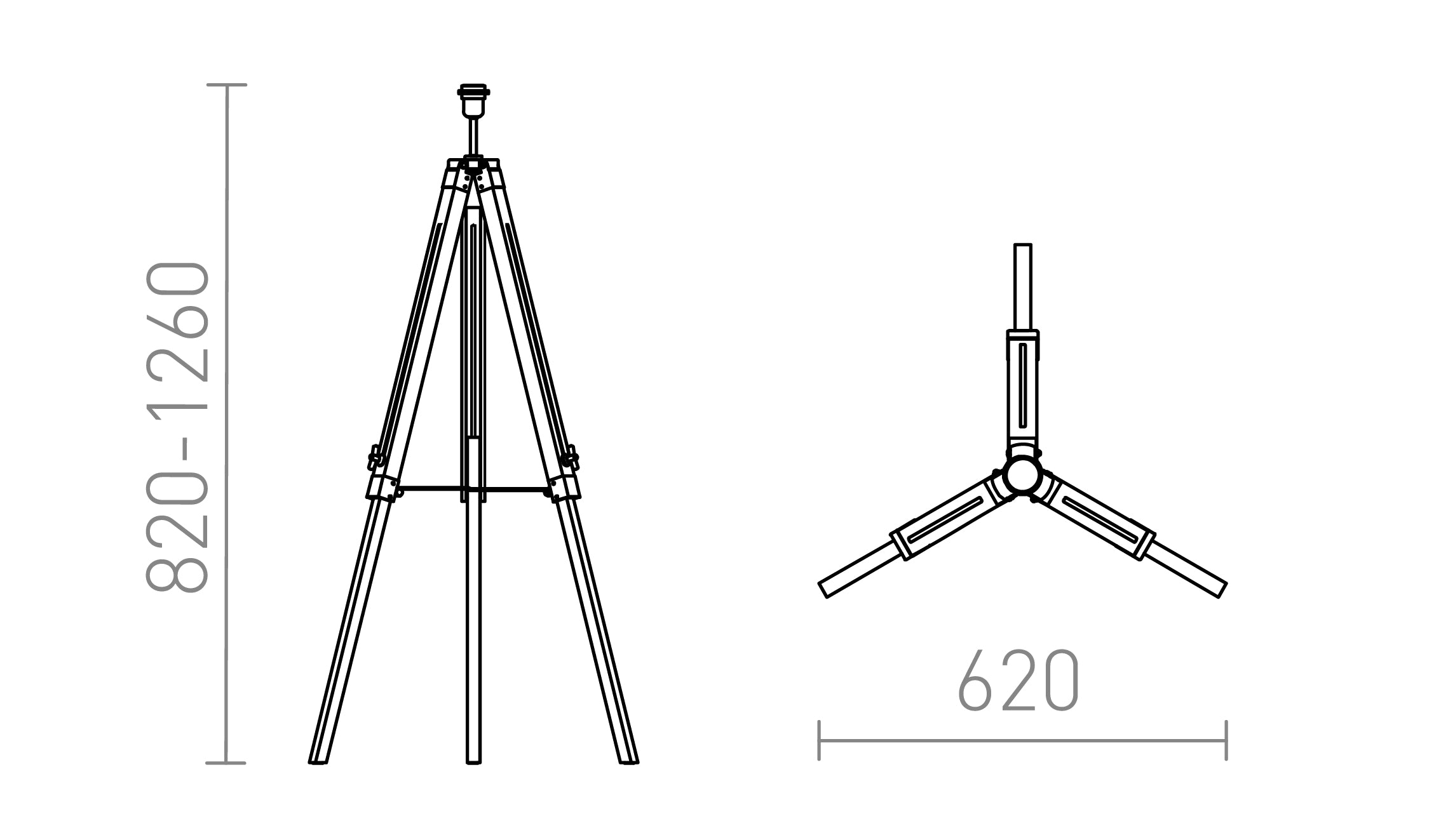 ALVIS  floor base - Product sketch