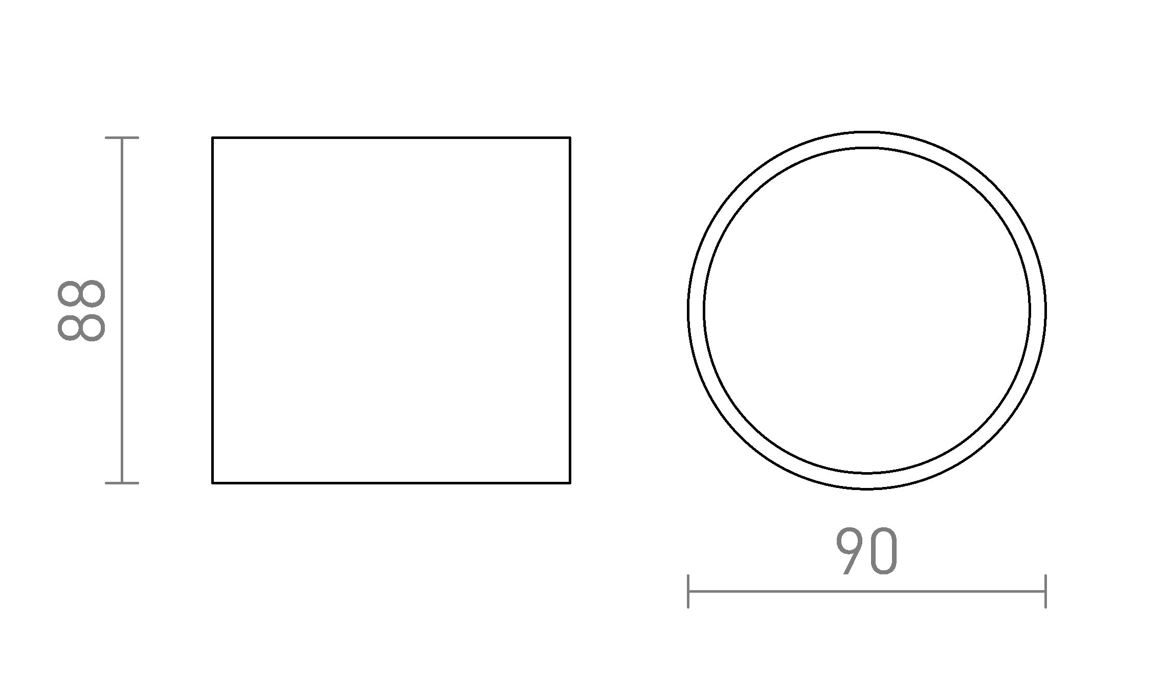 SENZA R - Product sketch