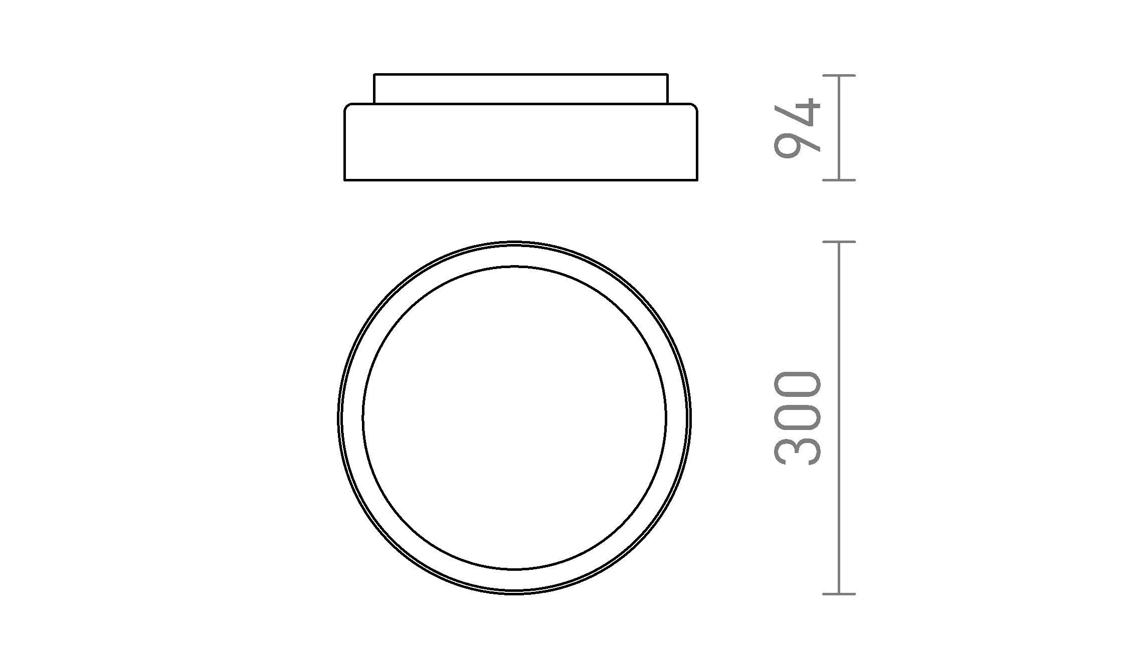 VENICE LED 30 - Product sketch