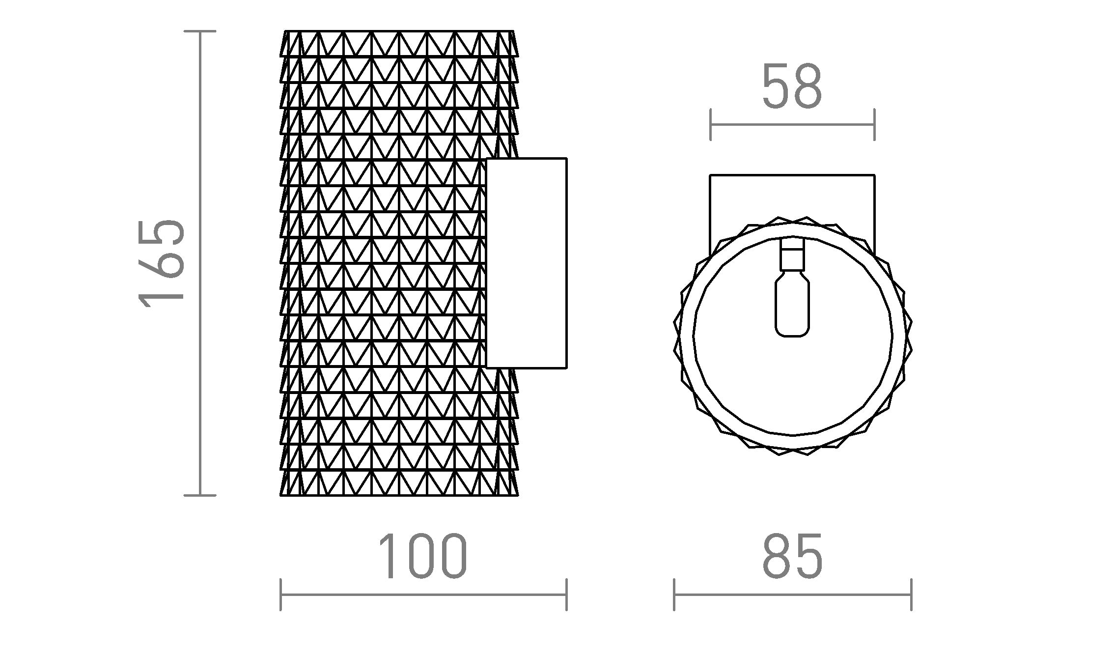 GLANS RB2 165 - Product sketch