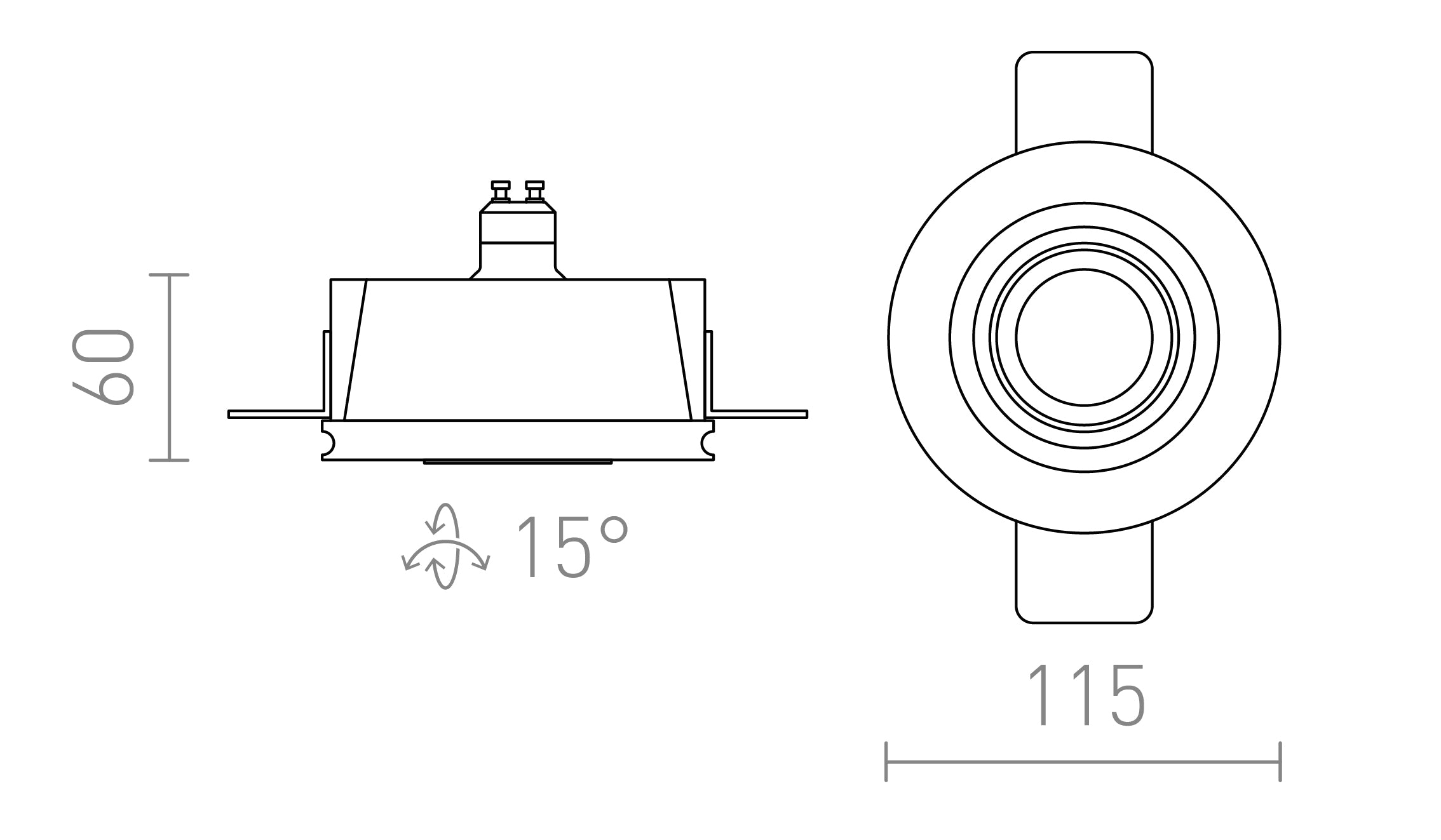 DAYTONA WITH TILT-FUNCTION - Product sketch
