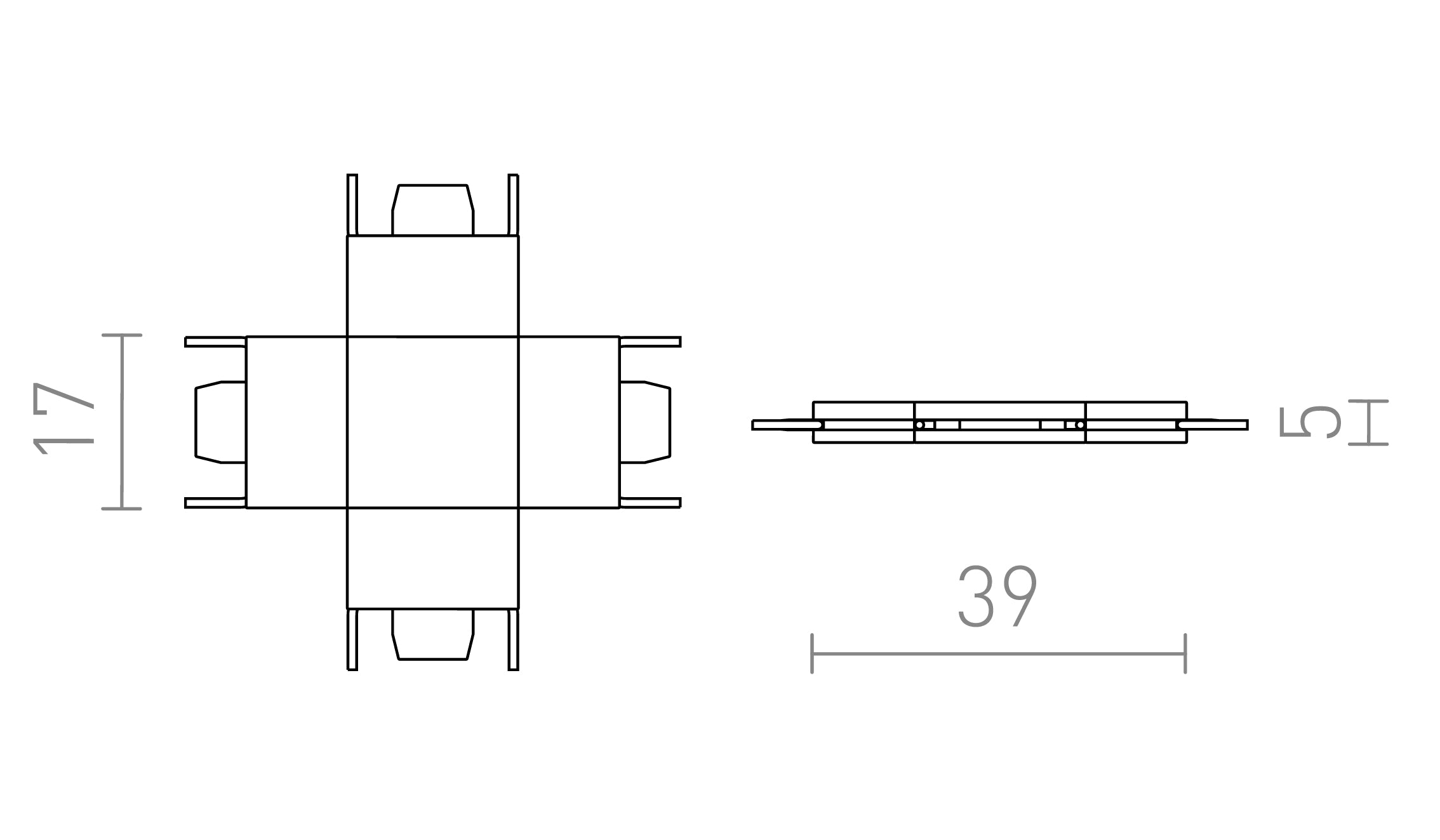 X-CONNECTOR FOR TRACK VEGA - Product sketch