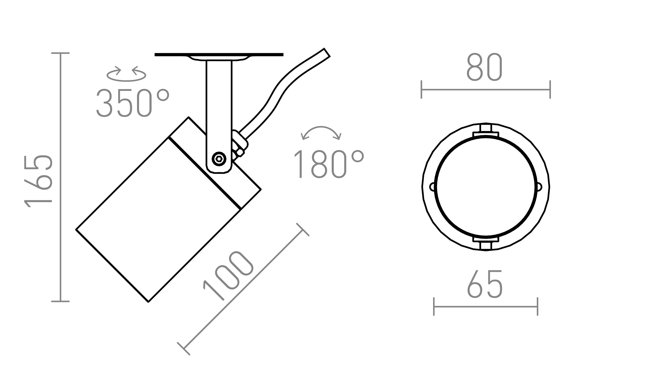 NAVONA SURFACE MOUNTED - Product sketch