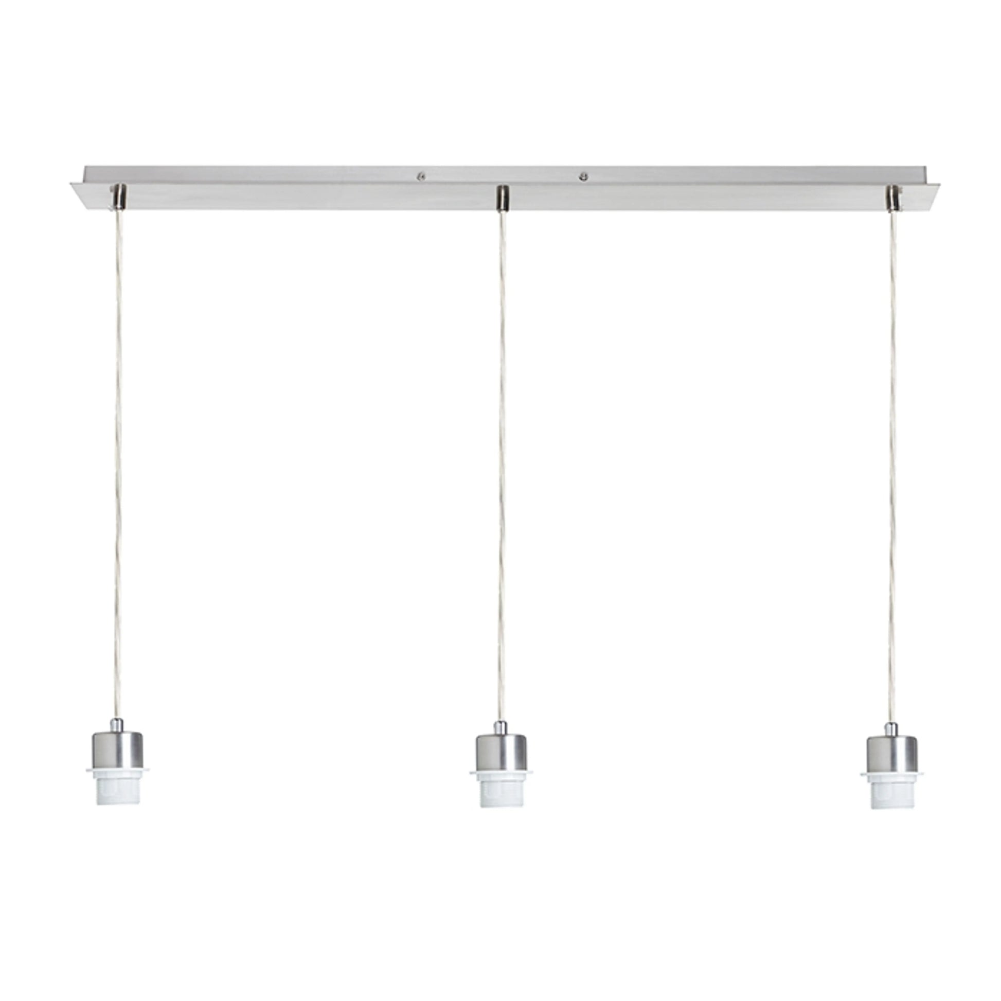 RENDL shades, shade bases, pendent sets MORE 80 pendant ceiling base  chrome 230V LED E27 3x15W R11777 1