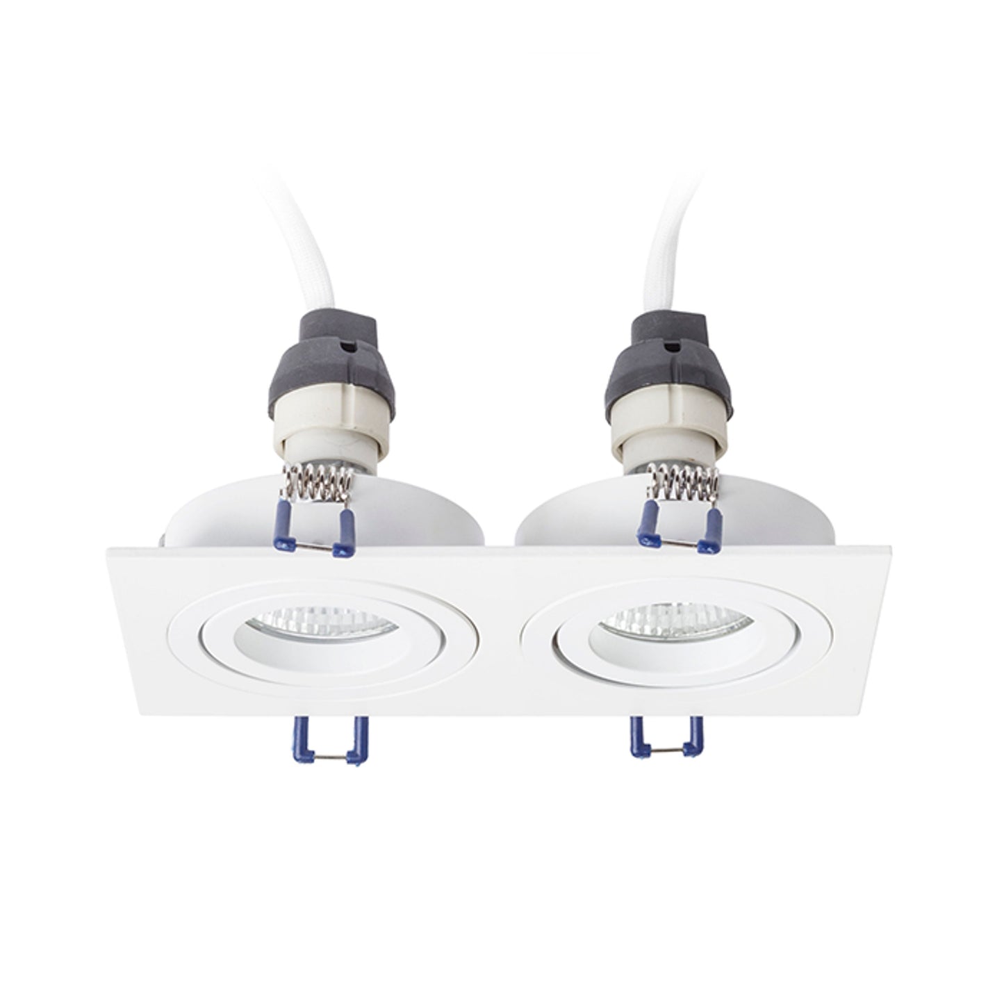 RENDL recessed light PASADENA GU10 SQ II recessed white  230V LED GU10 2x7W R12713 4