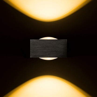 RENDL outdoor lamp KORSO II wall  anodized black 230V LED 2x3W 120° IP54  3000K R12832 3