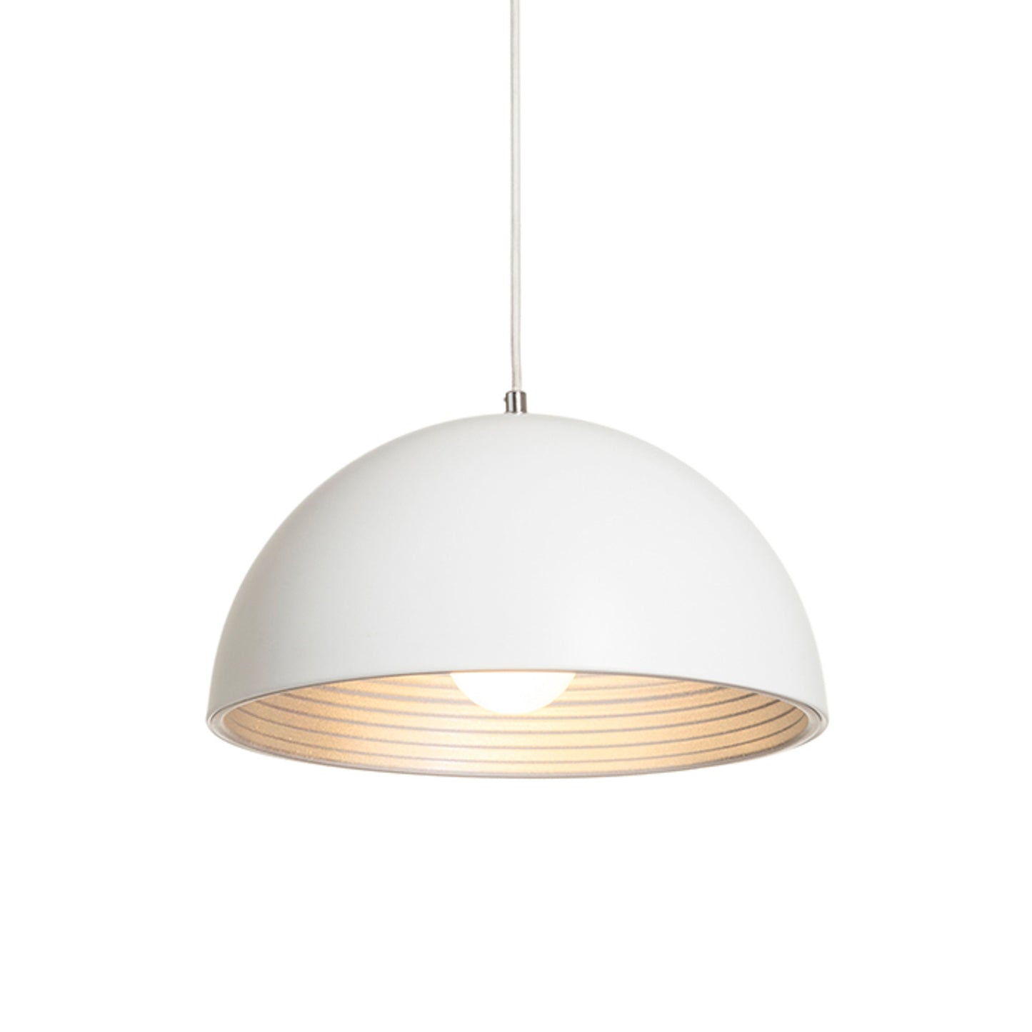 RENDL pendant lamp CARISSIMA 40 pendant matte white/silver grey 230V LED E27 15W R13048 2