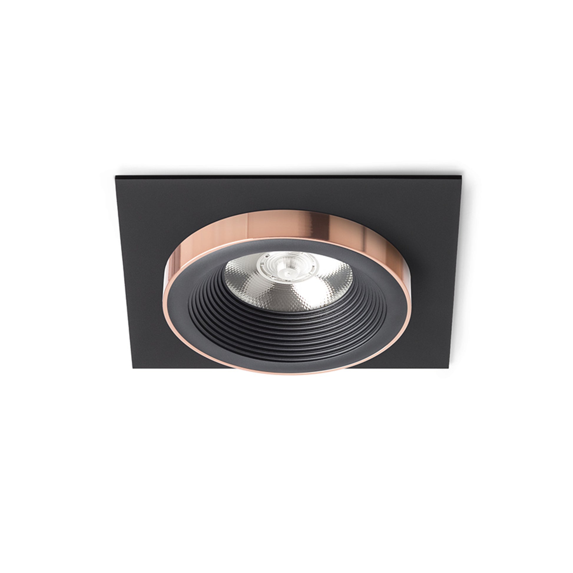 RENDL recessed light SHARM SQ I recessed black/black copper 230V LED 10W 24° 3000K R13254 1