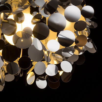 RENDL pendant lamp CONFETTI pendant  chrome foil 230V LED E27 15W R13285 3