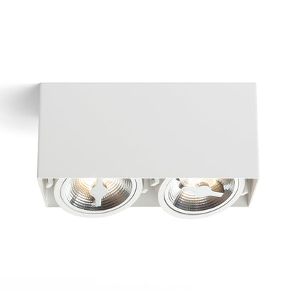 RENDL surface mounted lamp JAMES II DIMM ceiling matt white 230V LED 2x15W 24° 3000K R13362 6