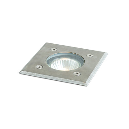 RENDL outdoor lamp ORBU SQ 10 recessed  stainless steel 230V LED GU10 15W IP67 R13439 1