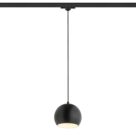 RENDL 3-circuit track system AGNETA for 3-circuit tracks pendant black  230V LED E27 11W R13975 1