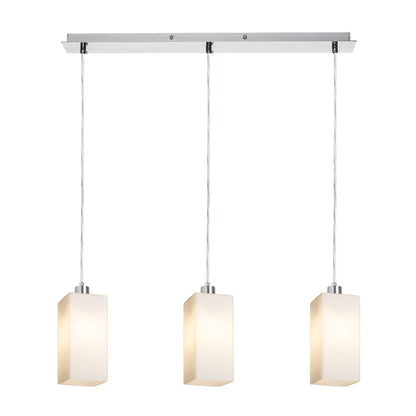 RENDL pendant lamp LIZ III 60 pendant  opal-colored glass/chrome 230V LED E27 3x15W R14024 3