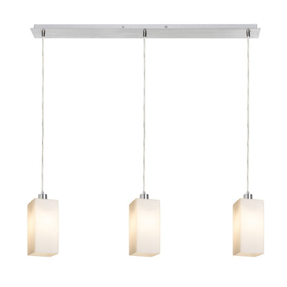 RENDL pendant lamp LIZ III 80 pendant  opal-colored glass/chrome 230V LED E27 3x15W R14028 2