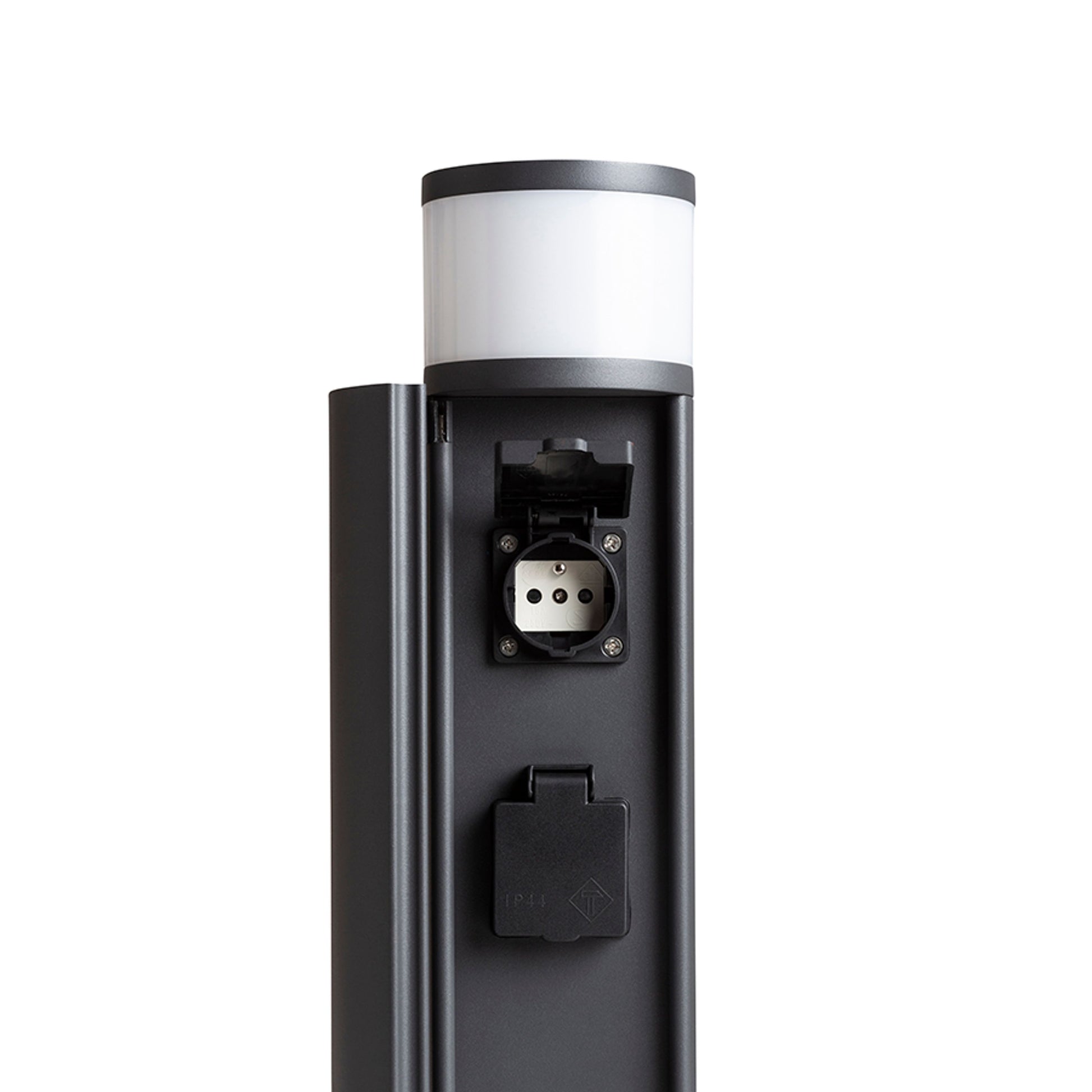 RENDL outdoor lamp JEAN 50 bollard with power sockets anthracite grey  230V LED G9 5W IP54 R14173 3