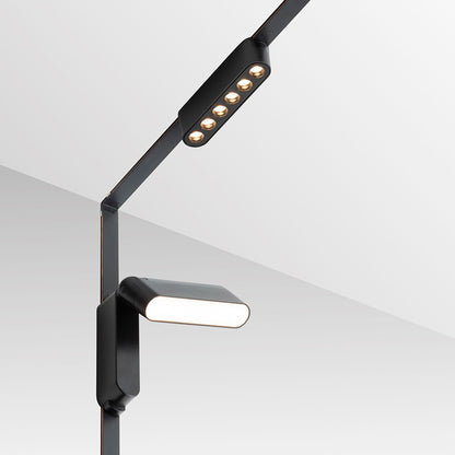 RENDL Ultra-thin track system OXONIA 11 with tilt-function for the VEGA/WAVE system black  24= LED 6W 110°  3000K 4000K 6500K R14321 15