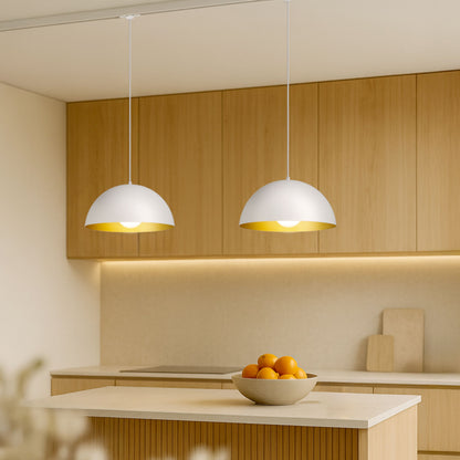 RENDL 3-circuit track system GLADYS 40 for 3-circuit tracks white/gold 230V LED E27 15W R14511 4