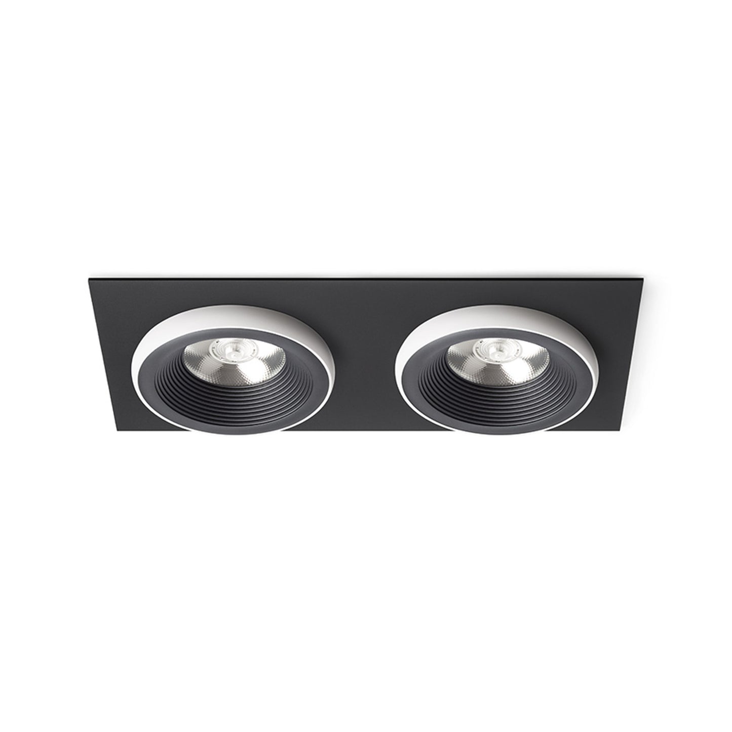 RENDL recessed light SHARM SQ II recessed black/white 230V LED 2x10W 24° 3000K R14585 1