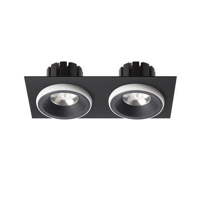 RENDL recessed light SHARM SQ II recessed black/white 230V LED 2x10W 24° 3000K R14585 2